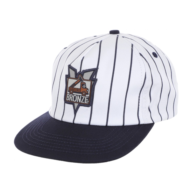 Venture X Bronze Pickup Snapback Hat White/Navy