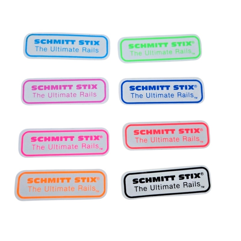 Vintage 80s SCHMITT STIX RAILS STICKER PACK (8 pc)- CLEAR