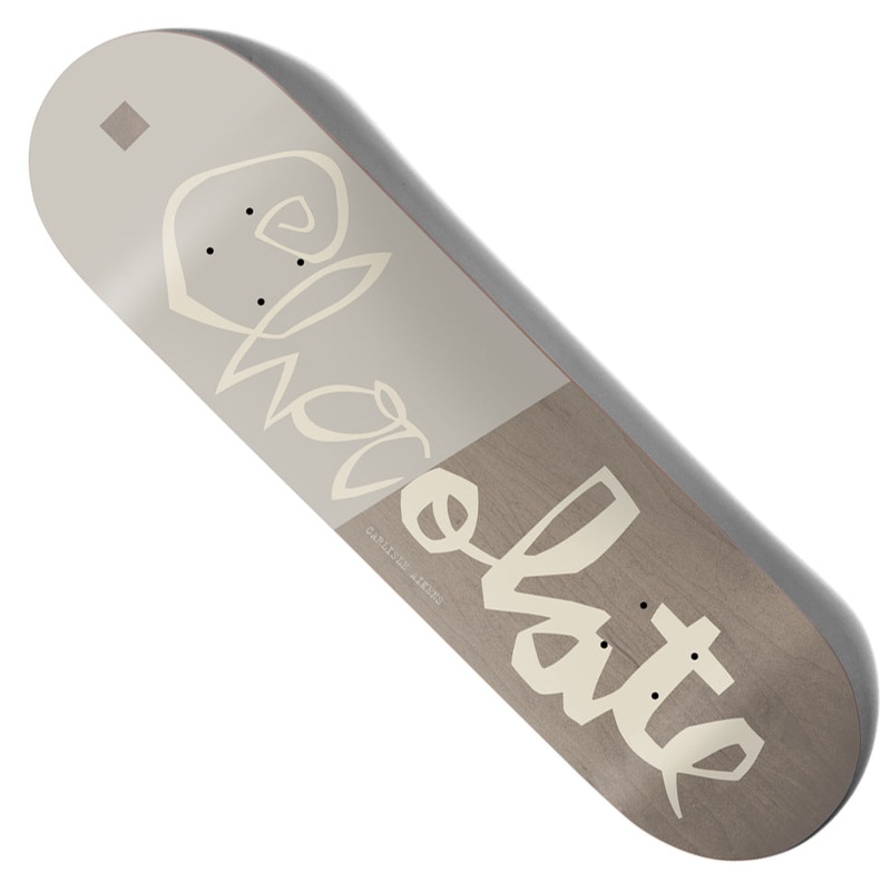 Chocolate Carl Aikens Scrunk Deck Light Grey 8.5 x 31.875 WB:14