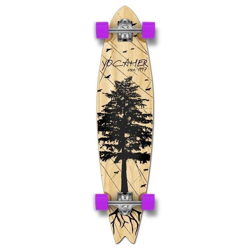 Fishtail Longboard 40 inch Pines Natural from Punked – Complete Complete