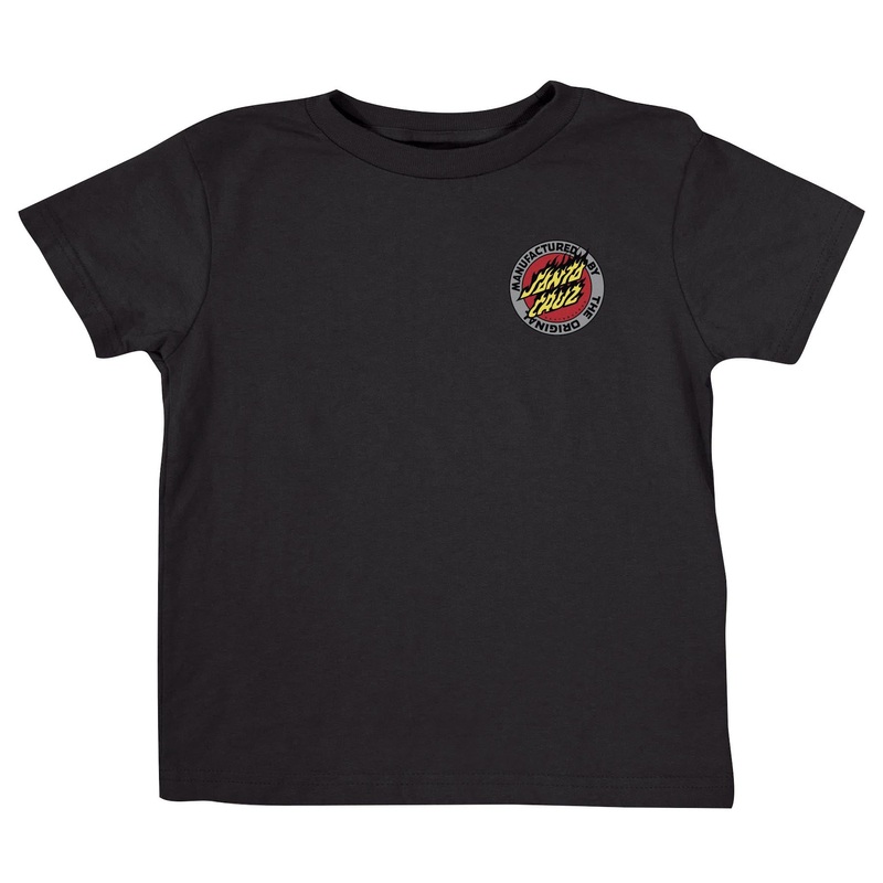 Flamed MFG Dot Santa Cruz Kids T-Shirt Black 5/6
