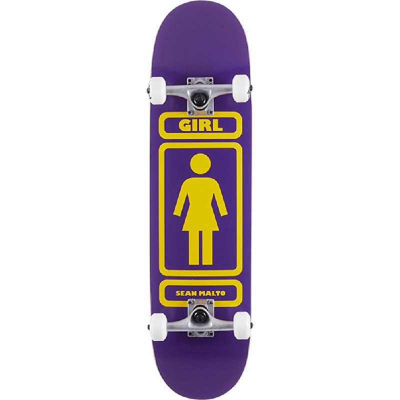 Girl Malto 93 Til Purple and Yellow 7.87″ Skateboard Complete