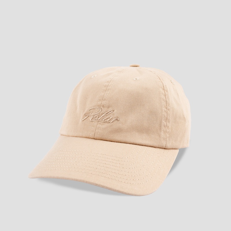 Polar Skate Co Sai Cap Varsity Logo Ecru Small