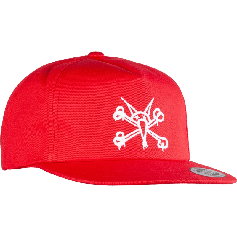 Powell Peralta Vato Rat Bones Snapback Hat Snapback Red