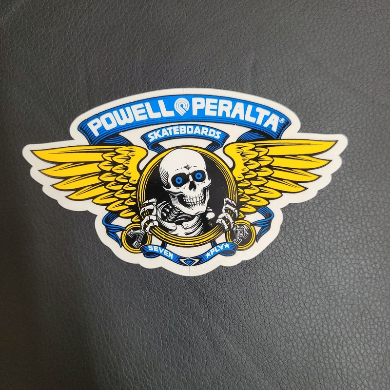 Powell Peralta Winged Ripper 7 ply- STICKER – BLUE