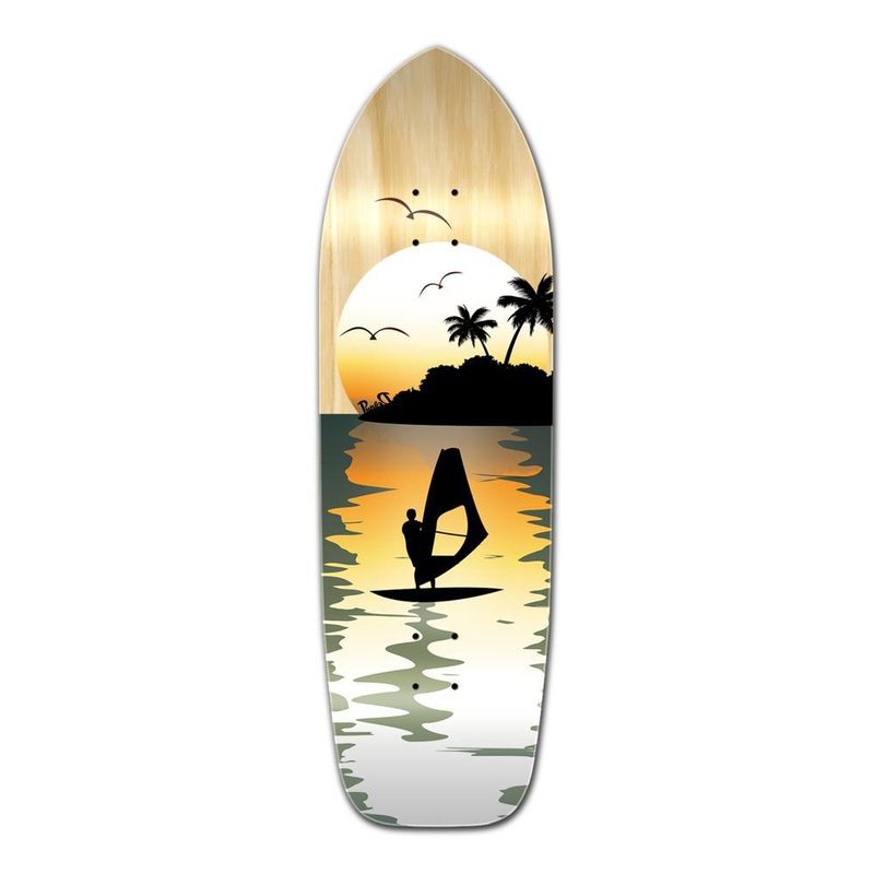 Punked Old School Longboard Deck – Natural Surfer Deck