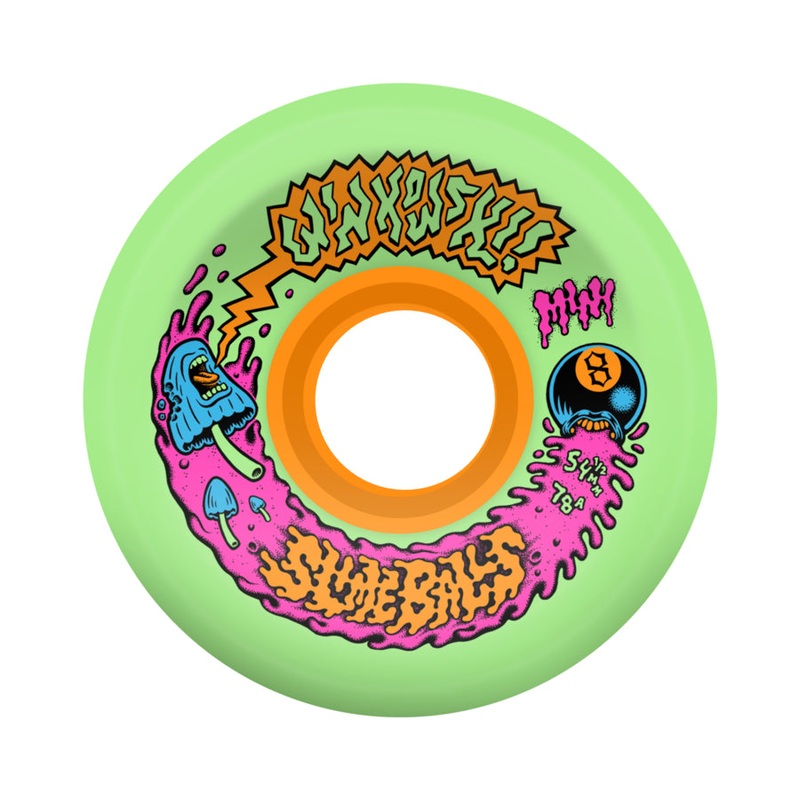 Santa Cruz Erick Winkowski Mini OG Slime Balls Skateboard Wheels Lime 54.5MM 78A 54.5mm