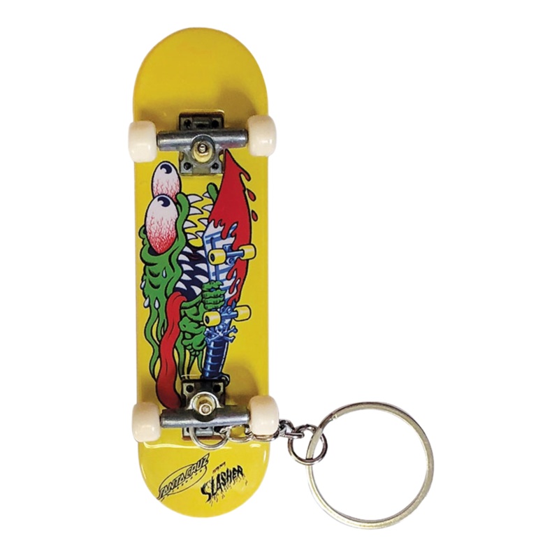 Santa Cruz Skateboard Slasher Finger Board Key Chain OS