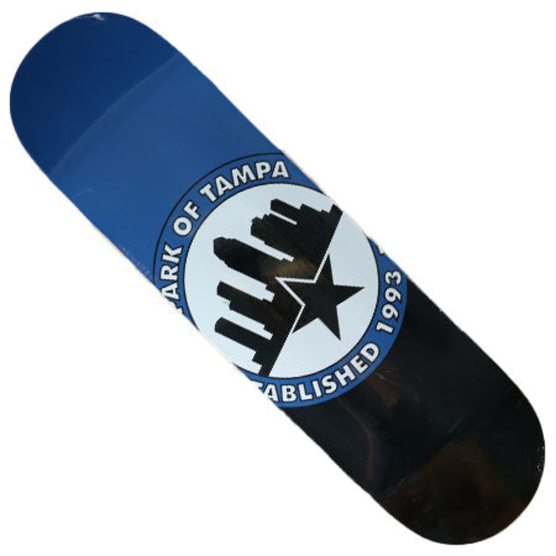 Skatepark of Tampa Oversized Circle City Deck Blue/ Black 8.5 X 32.25 WB:14.25