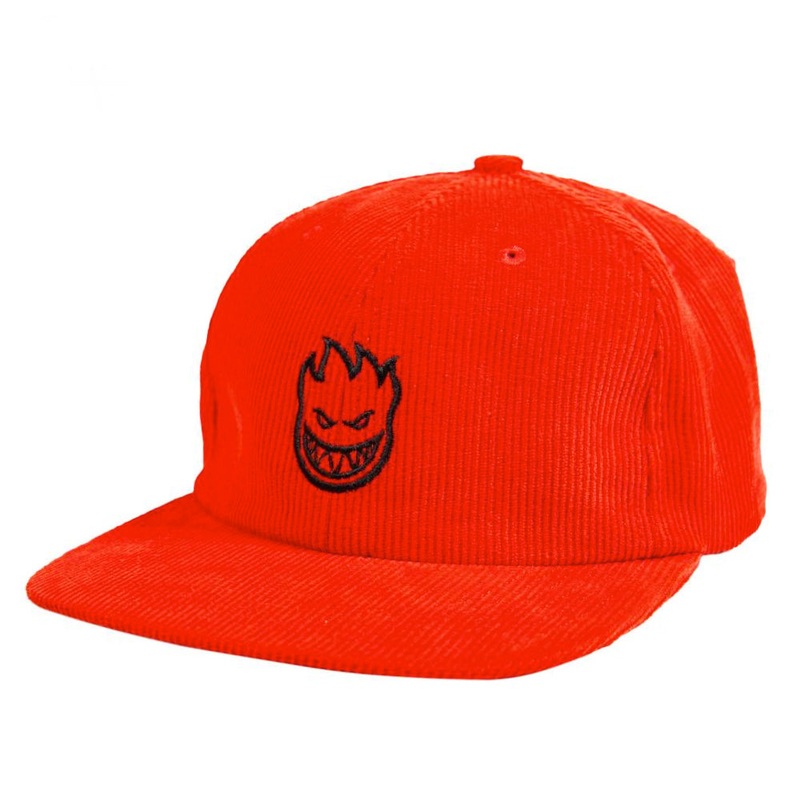 Spitfire Lil Bighead Snapback Corduroy Hat – Red / Black