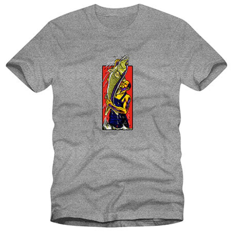 Strangelove Fish T Shirt Graphite Heather Small