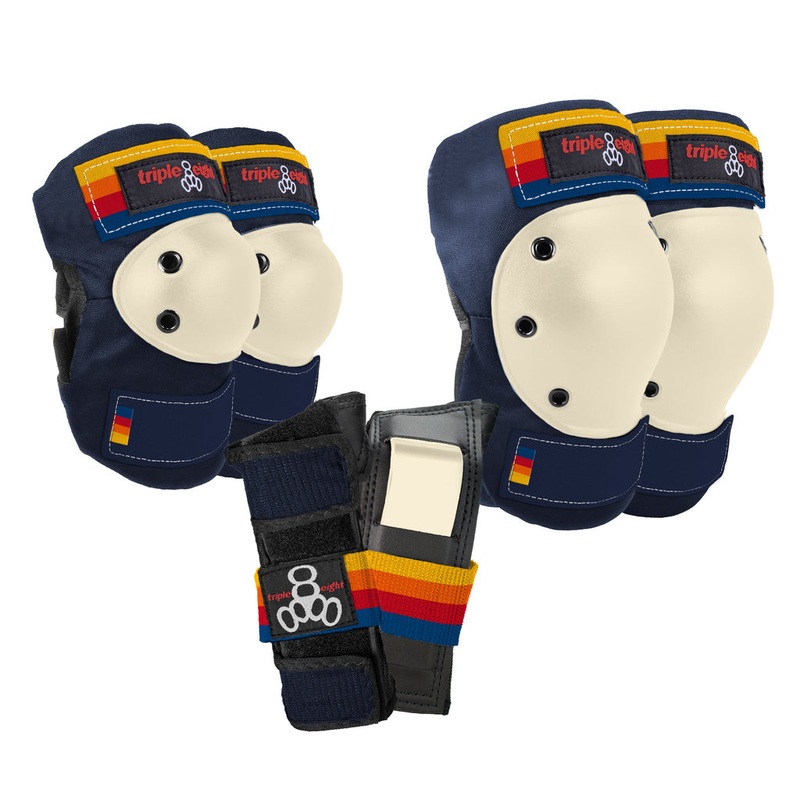 Triple 8 Saver Series Pads 3 Pack Junior Sunset