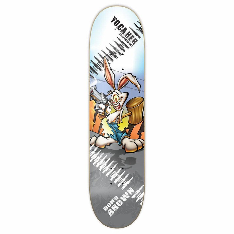 Yocaher Graphic Skateboard Deck  – Radical Rabbit 7.5″