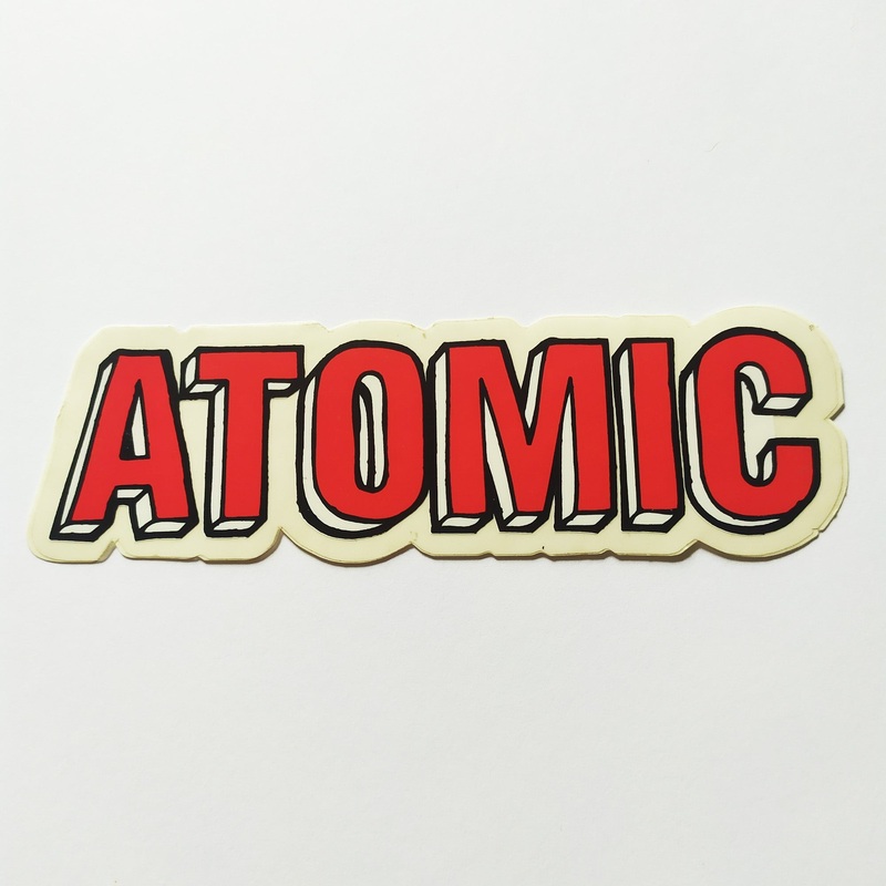 Atomic Skateboard Sticker