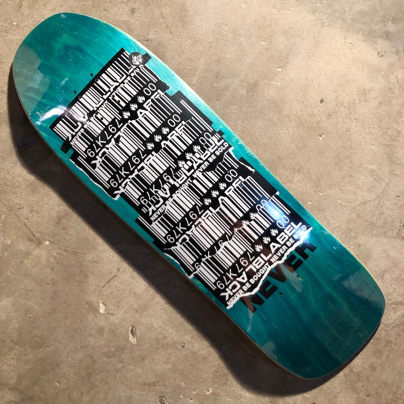 Black Label Skateboards – Shredded Barcode Deck – 9.88″
