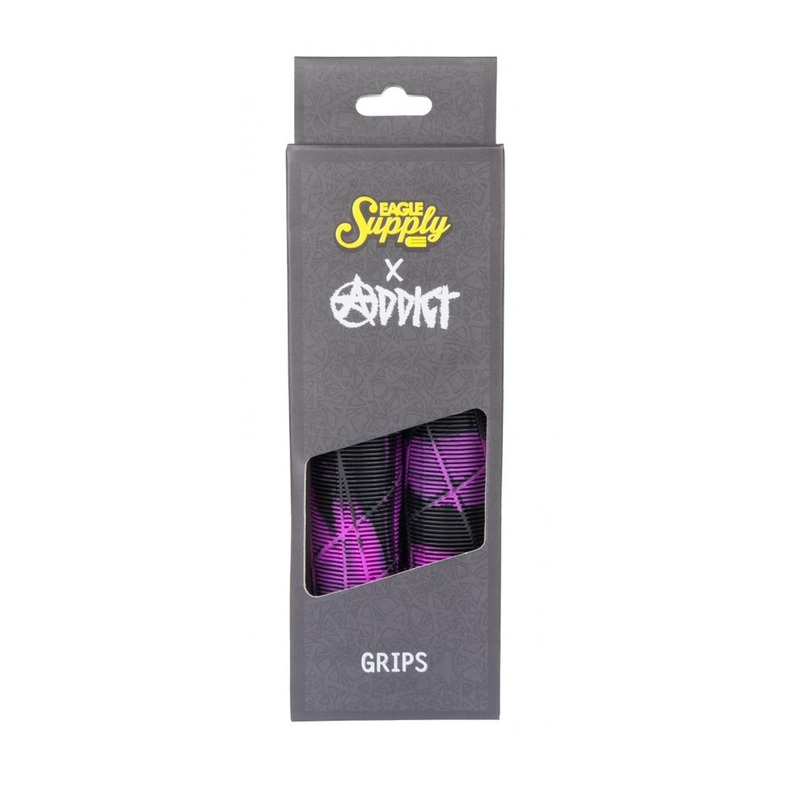 Eagle x Addict 180mm OG Grips – Black / Purple