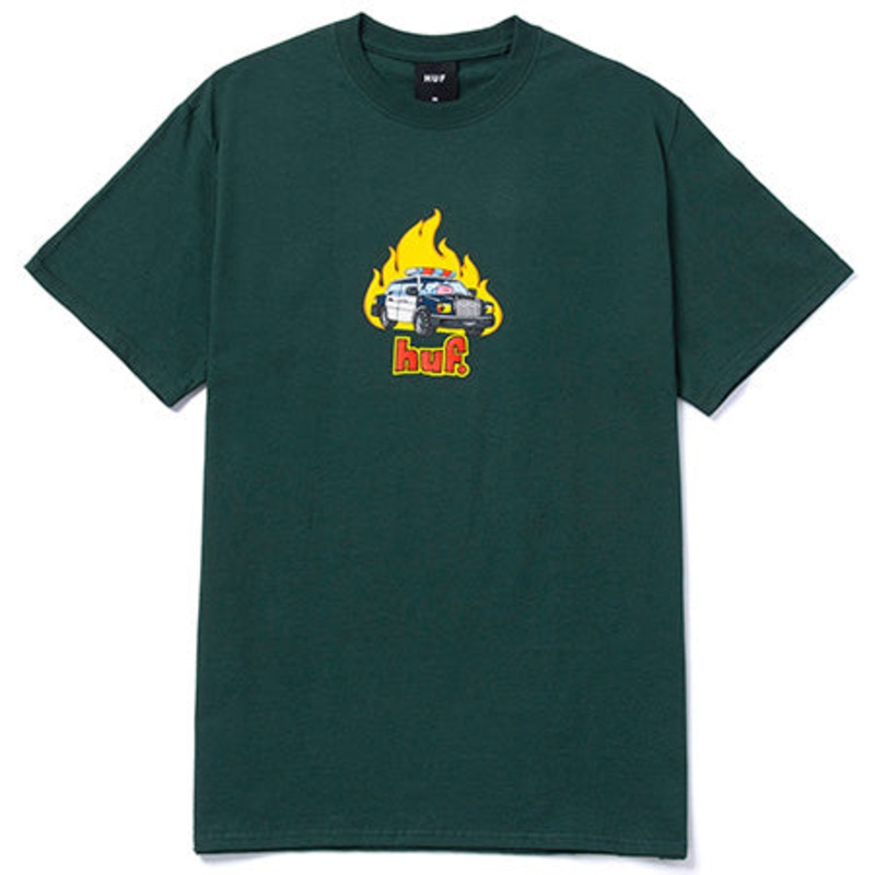 HUF Roasted T Shirt Dark Green Extra Large