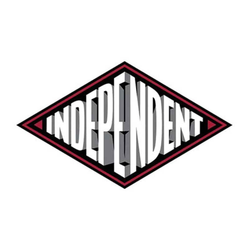 Independent Depth Summit Sticker Red/ Black/ Grey 6″