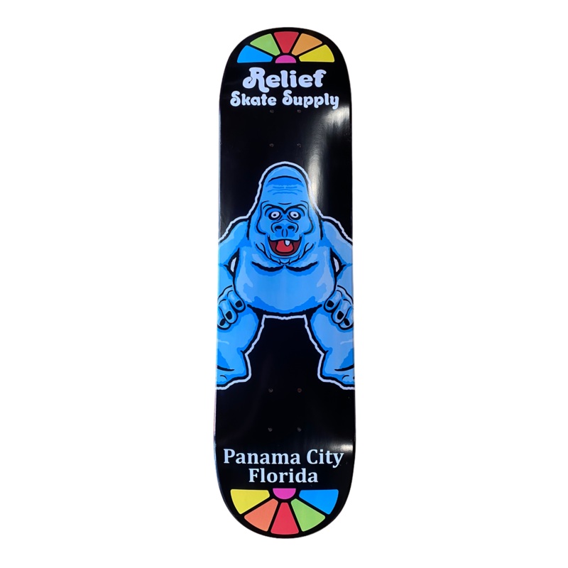 Relief Abominable Snowman Miracle Strip Deck 8.0″ Black