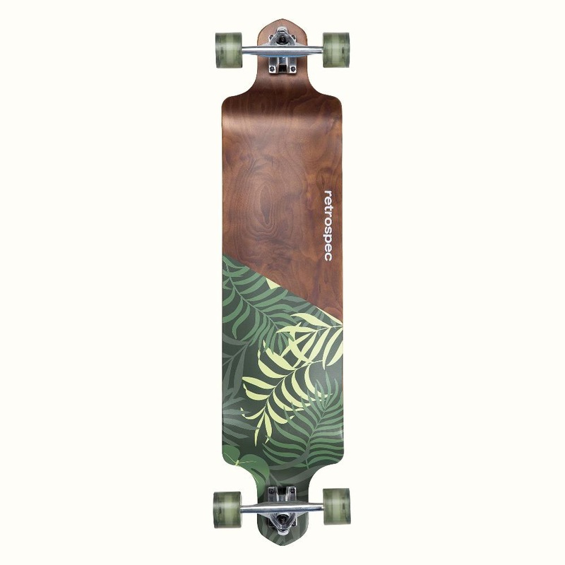 Retrospec Tidal Malibu Palm 41″ Drop Down Longboard Complete