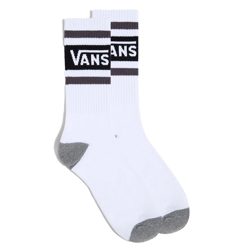 Vans Drop V Crew Socks Black/ Asphalt 9.5-13