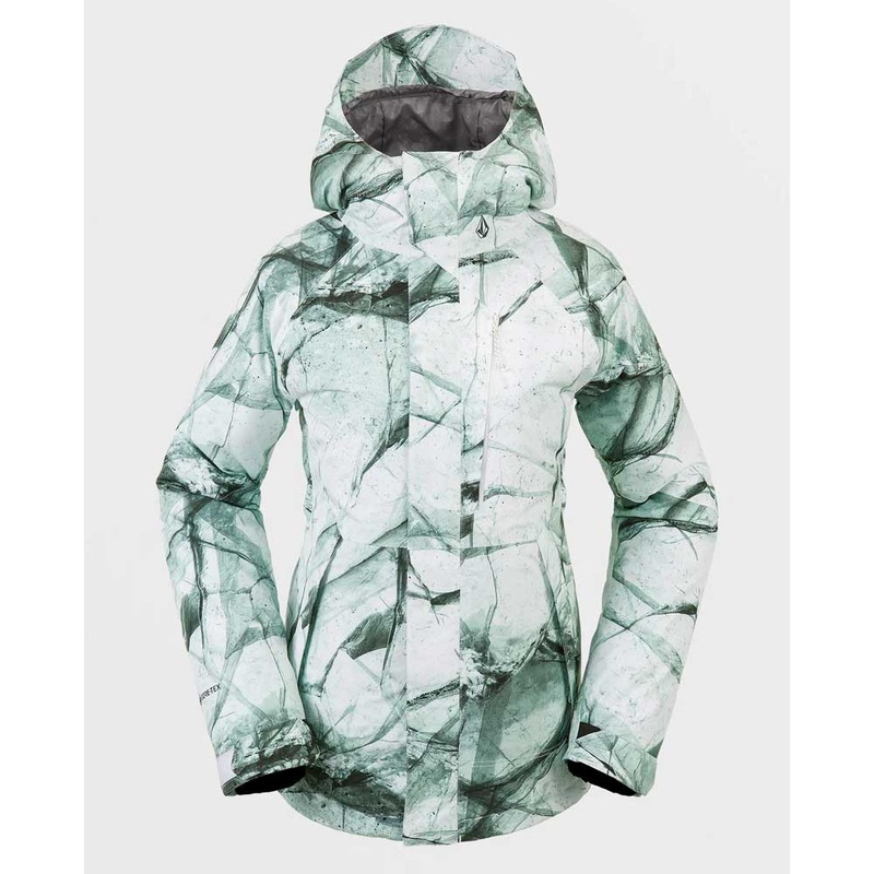 Volcom Women’s V.Co Aris Insulated Gore-Tex Jacket – White Ice Small White Ice