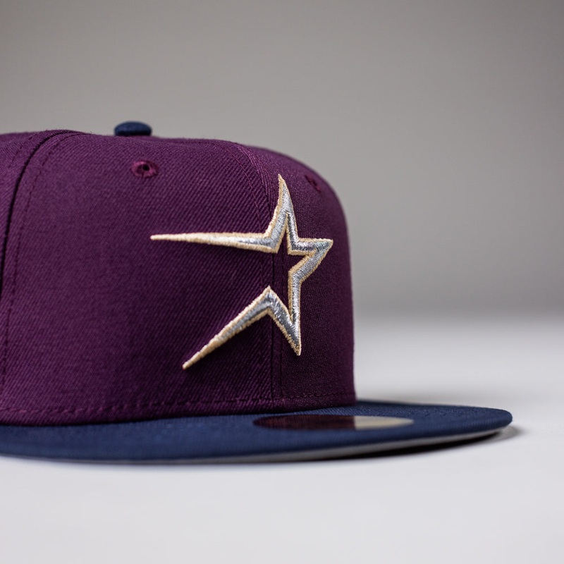 94 Live Plum Navy Astros New Era Hat 5950 Fitteds 6 7/8