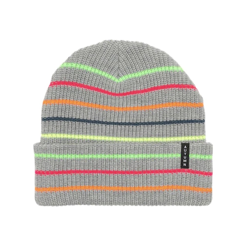 Autumn Multi Stripe Beanie 2024 Grey