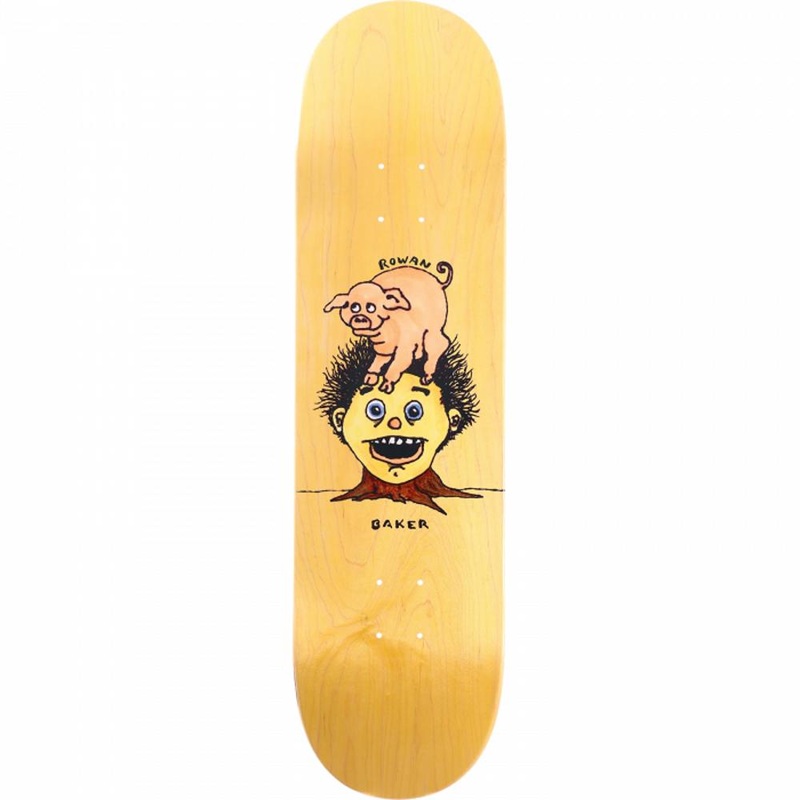 Baker Zorilla Piggy Back Mustard 8.5″ Skateboard Deck