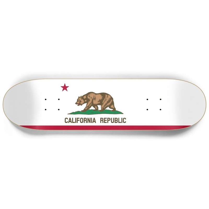 California State Flag Custom 8.25″ Skateboard or Wall Art Deck Only No wall hangers
