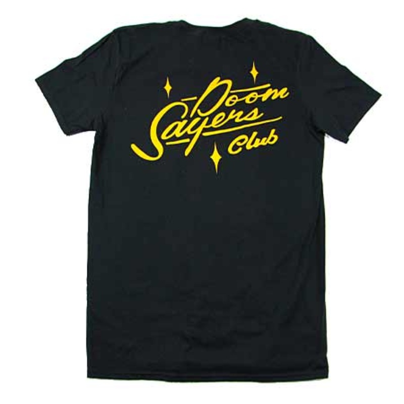 Doom Sayers Sacto Script T Shirt Black Large