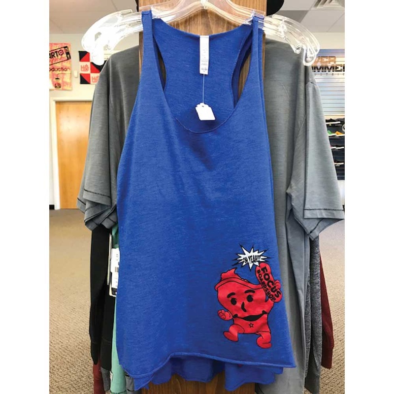Focus Boardshop Women’s Wiscool-Tank Tri-blend Hip Print – Blue X-Small Blue