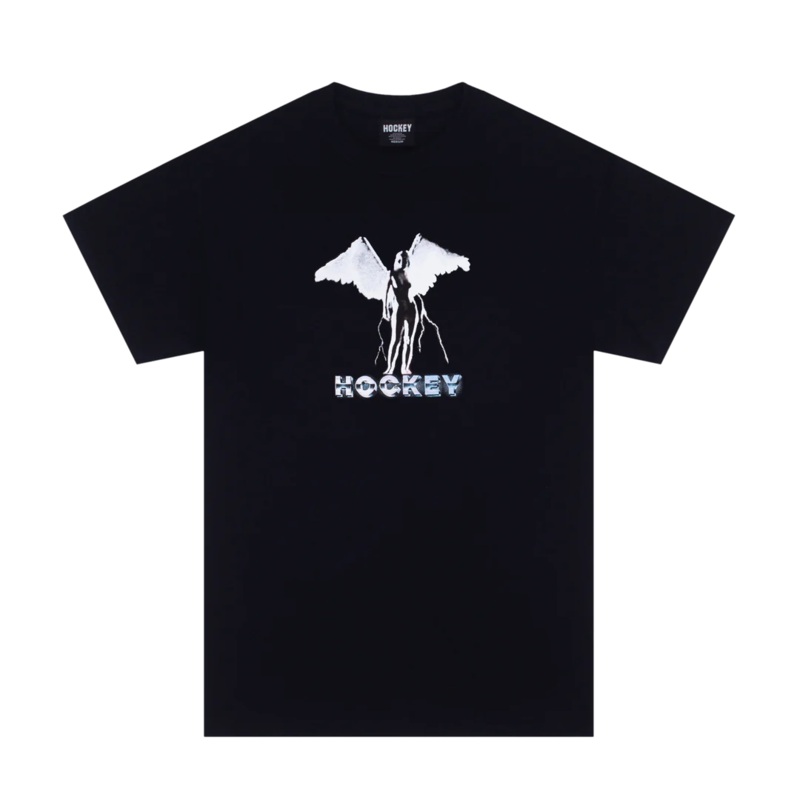 HOCKEY ANGEL T SHIRT BLACK S
