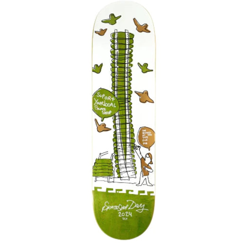 Krooked DLX SSD Shop Keeper Skateboard Deck 8.25″ Assorted Stains 8.25