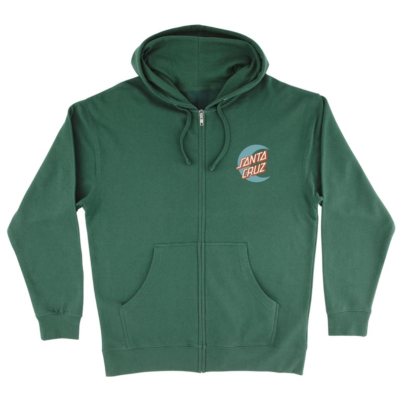Moon Dot Womens Santa Cruz Zip Hoodie Black XS