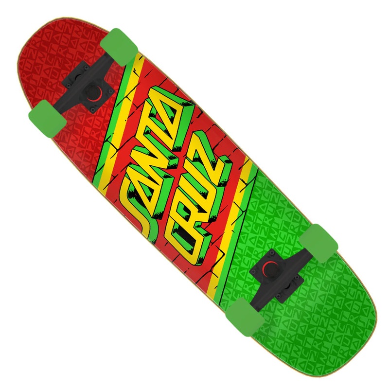 Santa Cruz Street Skate Cruiser Complete Skateboard Multicolor 8.4 x 29.4 WB:14.75
