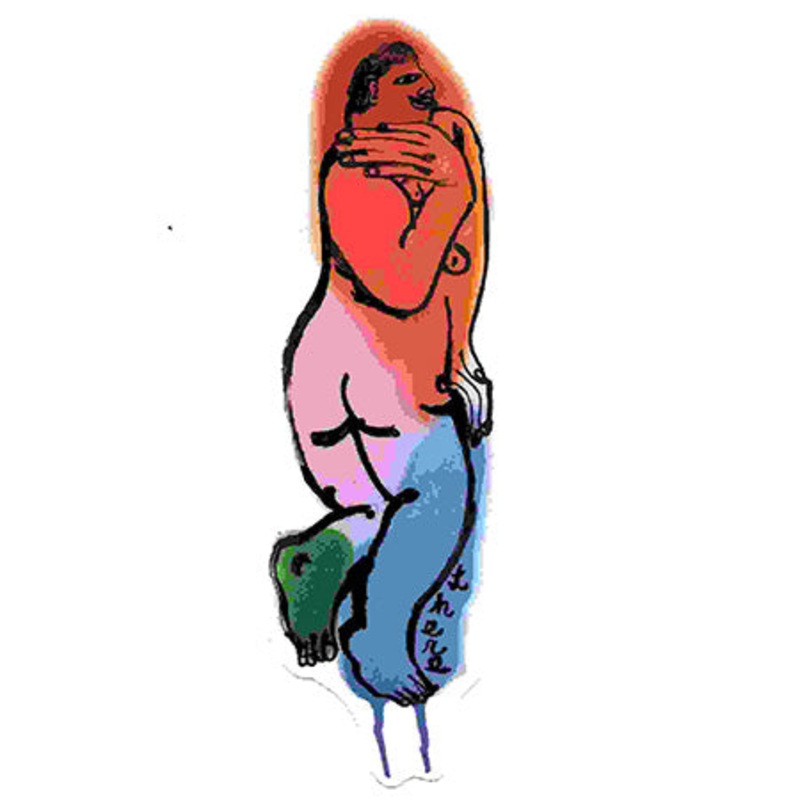 There Colors Sticker Multi Medium