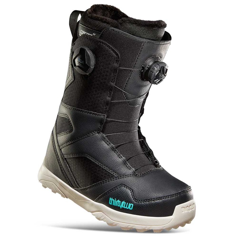ThirtyTwo Women’s STW Double BOA Snowboard Boots – 2024 Black 5 Black
