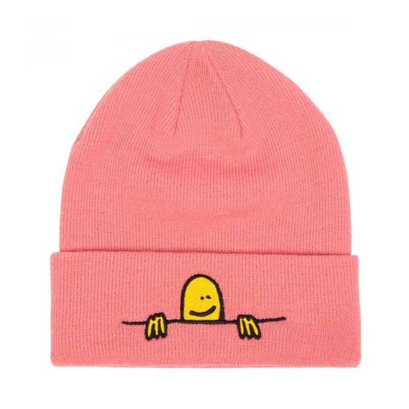 Thrasher Gonz Sad Logo Beanie – Light Pink