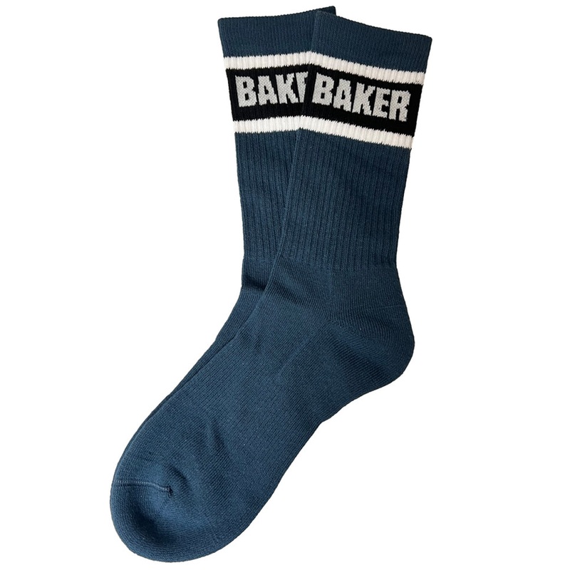 Baker Stripe Crew Socks Navy One Size Fits All