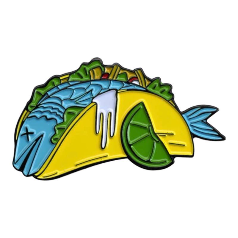 Biltwell Enamel Pin – Fish Taco OS
