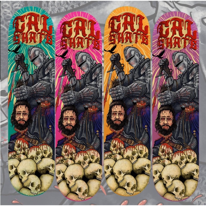 “Dekapitator” Assorted Sized Deck by Cal Skate Skateboards 8.0″
