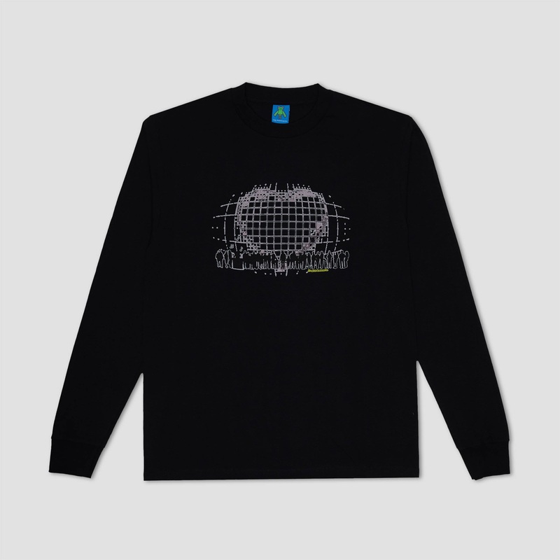 Frog I Love Music Longsleeve T-Shirt Black Small
