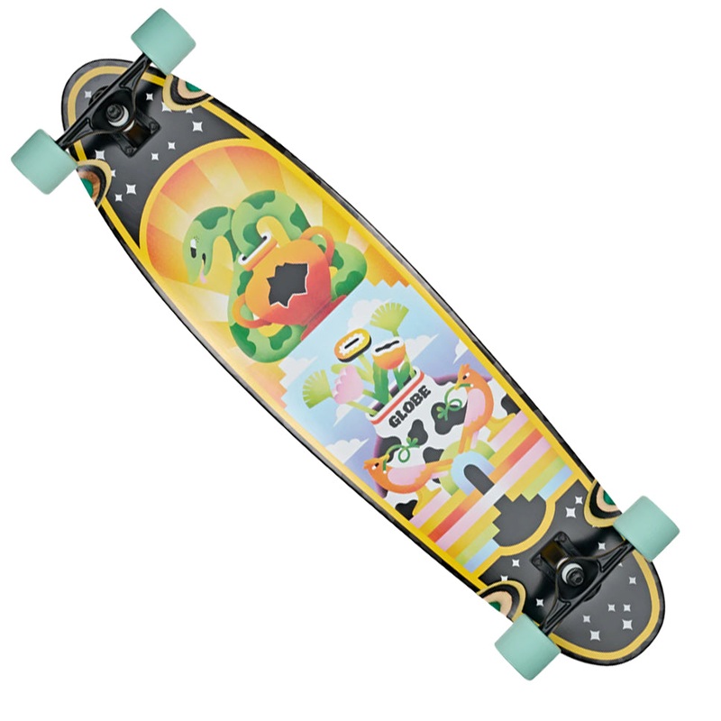 Globe Footwear Archer Dabreak Longboard Complete Skateboard Daybreak 9.75 x 39 WB:27.25