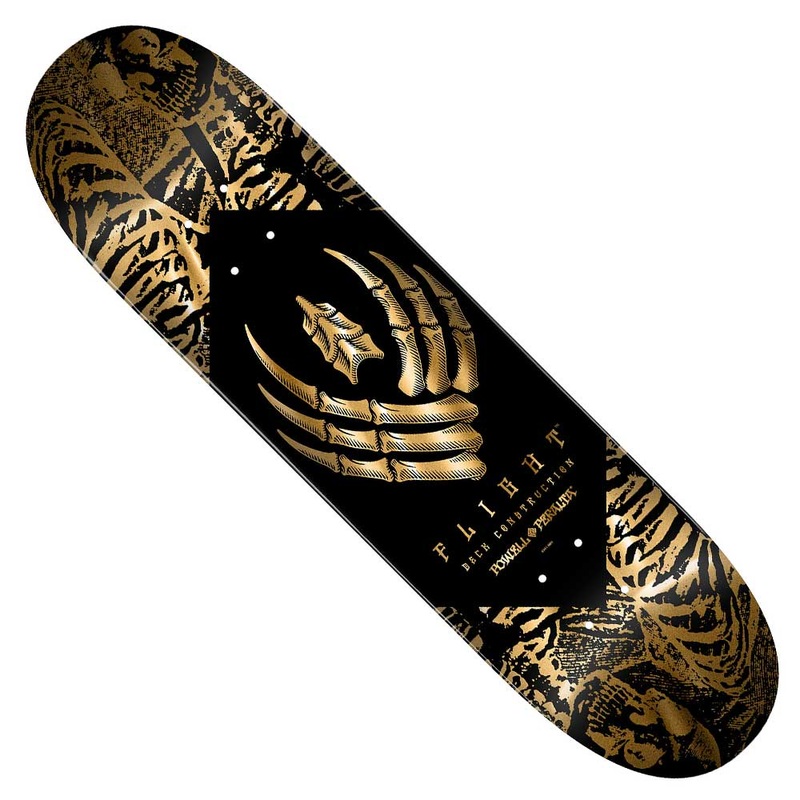 Gold Foil Skeleton Flight Deck 8.63×32.1 Powell Peralta