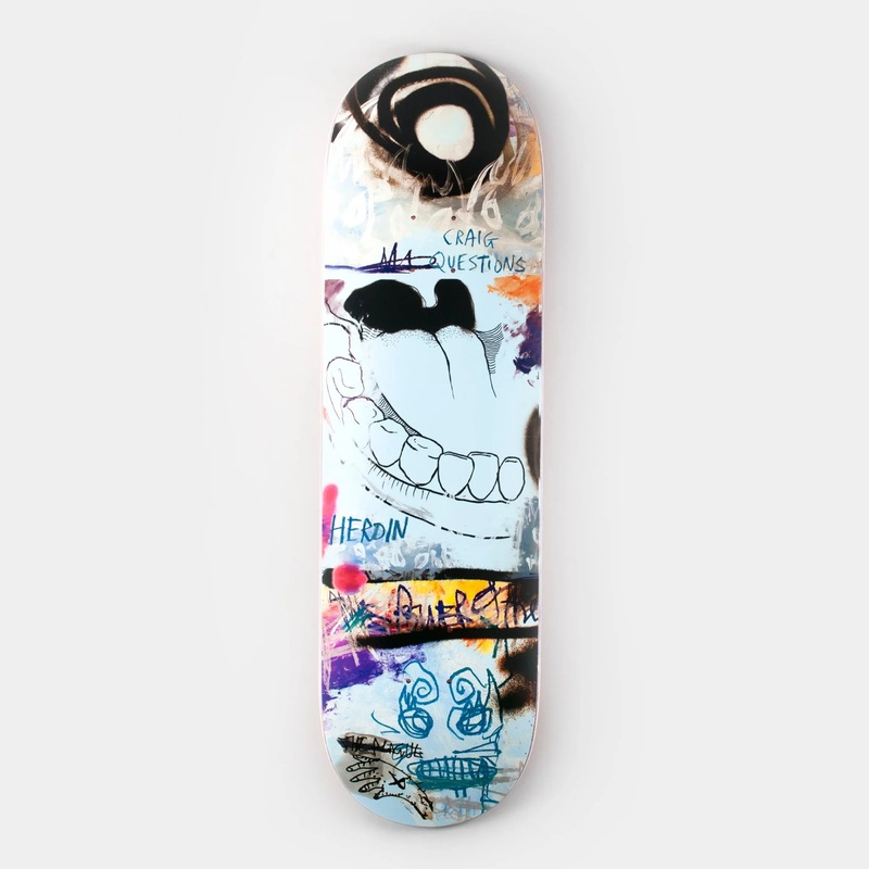 Heroin 9″ Craig Questions Painted Deck – Multi 9″