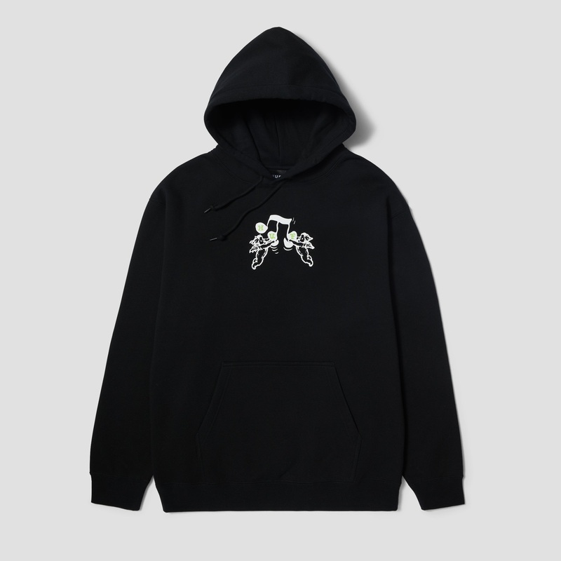 HUF Song Pullover Hood Black Small