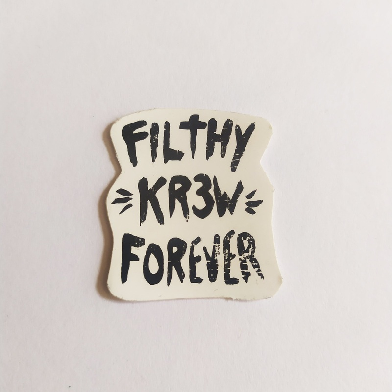 KR3W Skateboard Sticker