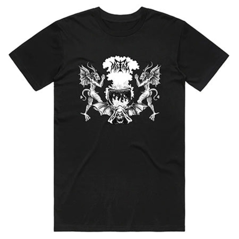 Metal Skateboards Cauldron T Shirt Black Small