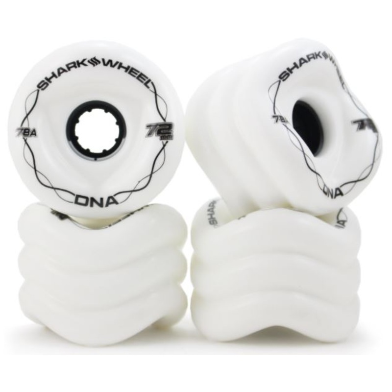 Shark Wheel DNA White Longboard Wheels 72MM 78A 72mm
